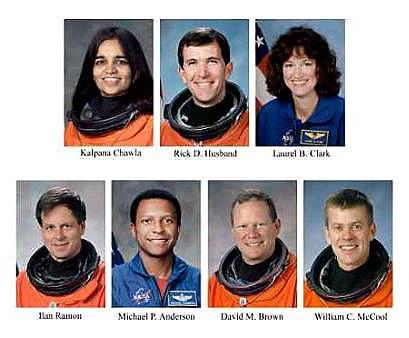 >哥伦比亚号航天飞机失事 7名宇航员全部罹难