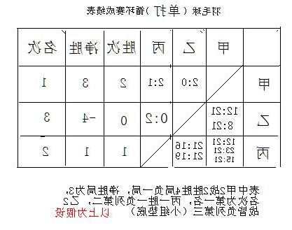 >羽毛球比赛循环赛阶段记分表 羽毛球计分