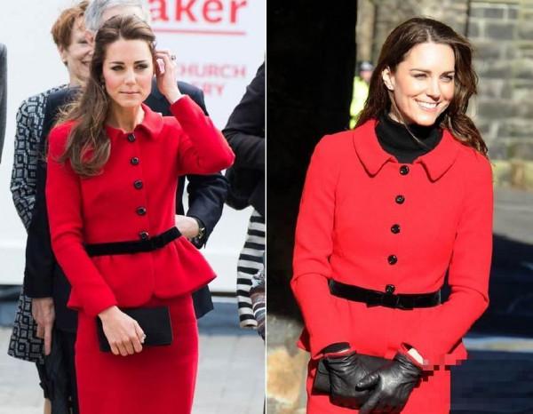 凯特王妃时髦的穿衣纯色风格, 一点也不输伊丽莎白女王!