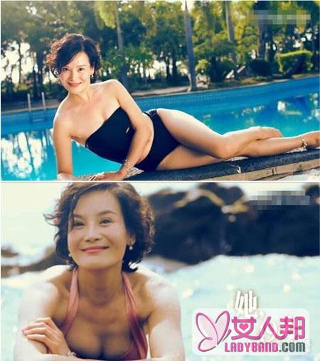 >50岁中国大妈泳装照完胜超模 中年女人瘦身塑形法