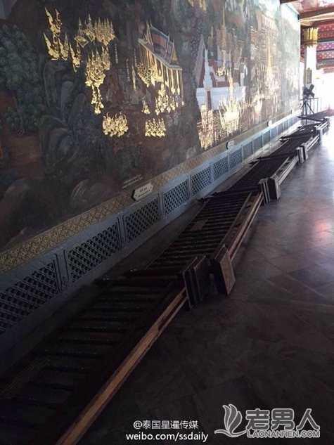 中国游客弄倒曼谷皇宫栅栏后拒不承认 怒斥工作人员（组图）