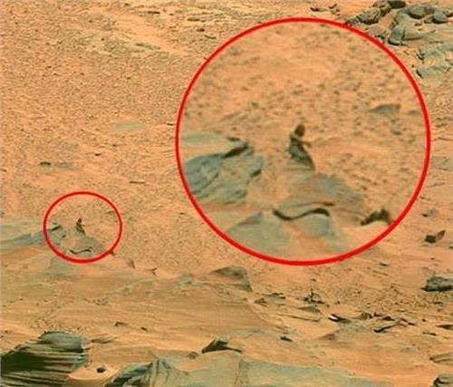 >谁有1976年美国太空飞船在火星上拍摄的神秘石像的图片?