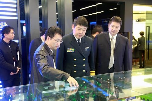 海后部长魏钢 海军装备部副部长魏刚调研中国电子科技集团公司第三十二研究所