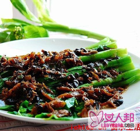 豆豉鲮鱼油麦菜烹饪