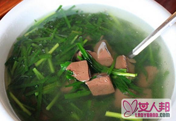 鸭血韭菜汤怎么做 鸭血韭菜汤的做法