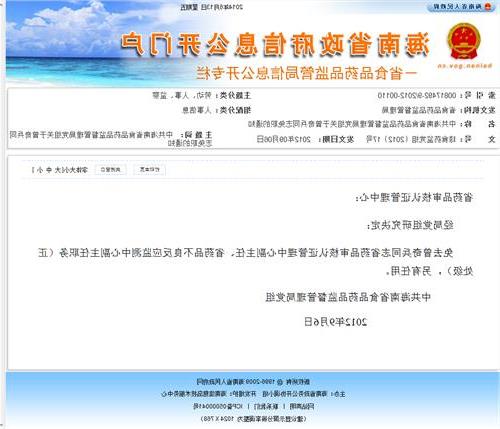 王海公示 中共海南省食品药品监督管理局党组公示
