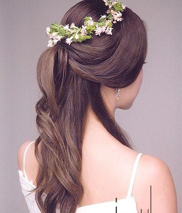 最新韩国时尚可爱新娘发型