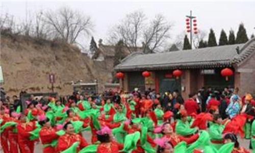 >山西张壁古堡 张壁古堡“地道中国年”活动吸引超10万中外游客