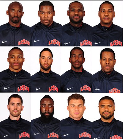 2012伦敦奥运会美国男篮名单