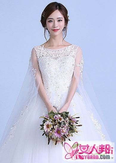 >气质唯美新娘发型  韩式新娘发型图片