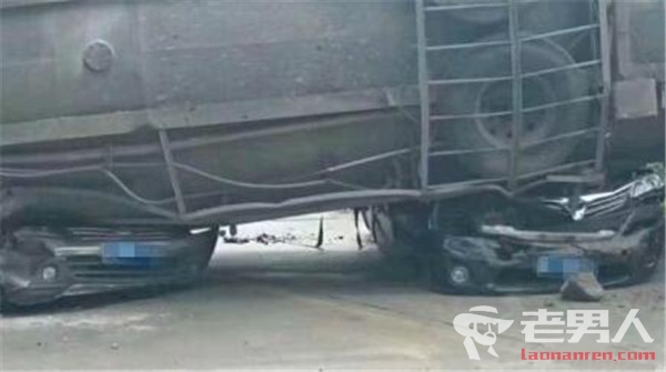 惠州2车被压惨烈车祸 事故造成9人死亡2人受伤