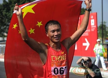 >男子50公里竞走中国第4 司天峰没有金牌亦是突破