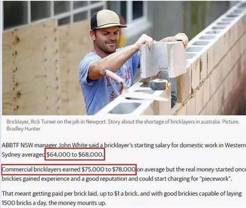 >澳大利亚搬砖工月薪24万 怎么才能出国到澳大利亚搬砖?