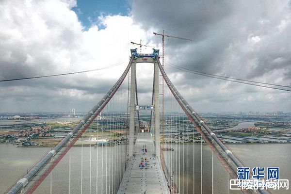 虎门二桥正式通车 世界首座双向千米吊桥