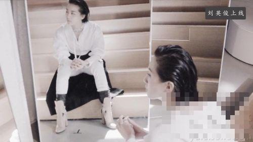 刘诗诗最新杂志拍摄花絮 梳油头穿西装变“刘英俊”
