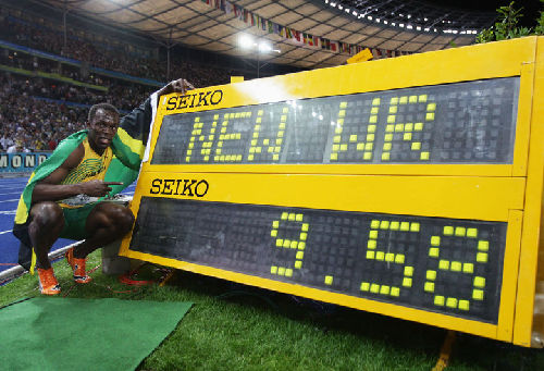 >【世锦赛博尔特9秒58破男子100米世界纪录】100米短跑中今年谁打破了世界纪