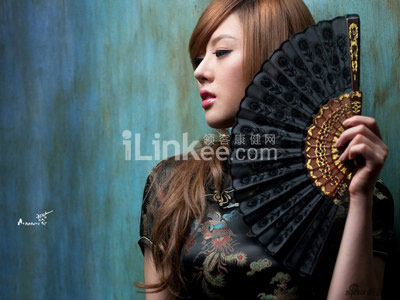 黄美姬旗袍写真大秀中国风 韩国第一车模性感美女海量图片