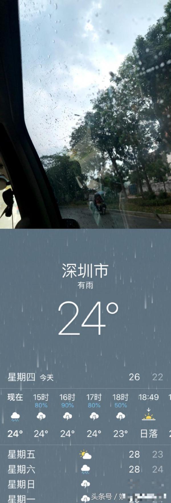 林允要和雨神萧敬腾拍广告，深圳继北京天津上海西安后还下雨吗？