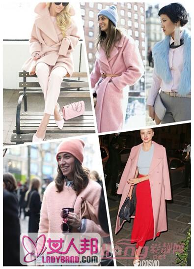 >2016年流行色服装篇：水晶粉色毛呢大衣外套