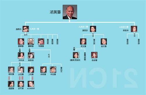 霍英东家族关系图 权力交接与家谱