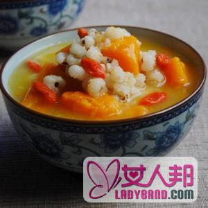 >【薏米红豆南瓜粥的功效】薏米红豆南瓜粥的营养_薏米红豆南瓜粥的做法