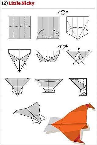 >如何diy纸飞机模型方法图解|自制纸飞机模型作品图片大全╭★手工制作