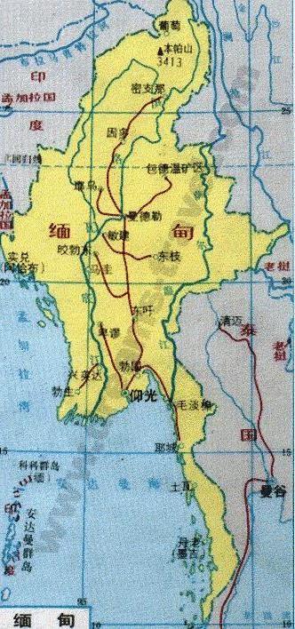 【缅甸地图】缅甸旅游地图及卫星地图中文版 – 好巧网