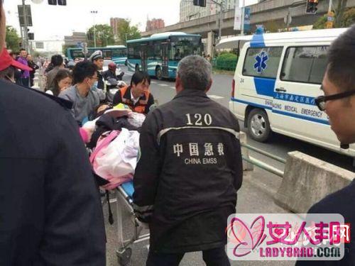 上海孕妇街头临盆 民警路人伸援手保母女平安满满正能量!(图)