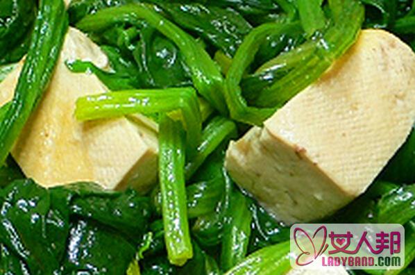 >豆腐菠菜怎么做好吃 豆腐菠菜的材料和做法