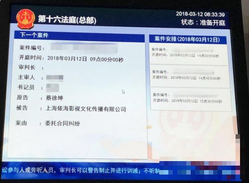 蔡徐坤合约案被告反诉 诉情自相矛盾案件二审预计4月再开庭