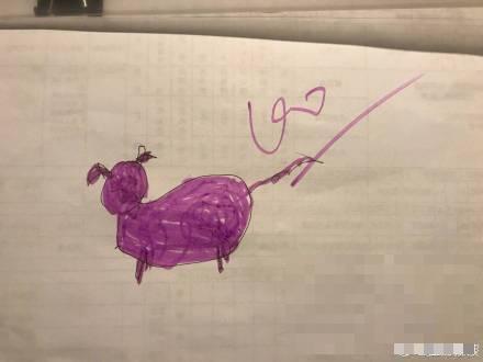 杨紫羊紫是什么梗？杨紫自己作画还给自己打100分，可爱炸了！