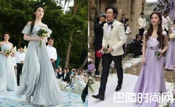安以轩与老公婚礼被抢镜 刘亦菲陈乔恩成最美伴娘