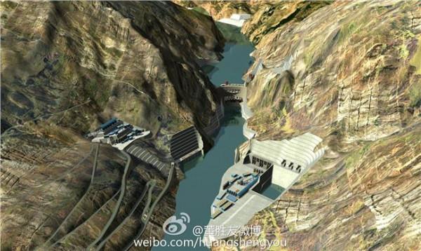 中国第三大水电站乌东德水电站全面开工