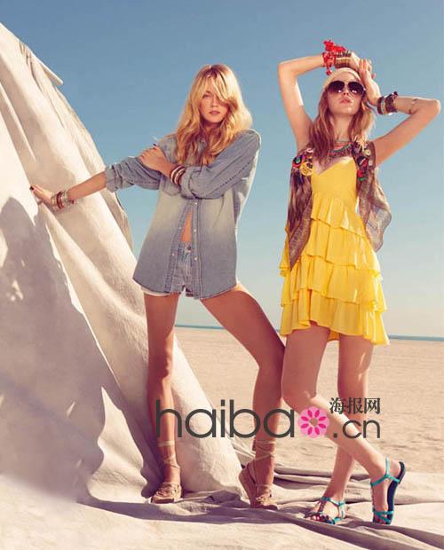 《HM》杂志2010年夏季号大片抢鲜曝光，度假出游的时髦搭配示范！