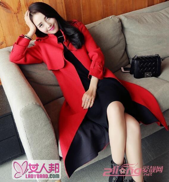 韩国女装风衣外套 早春穿出OL优雅气质