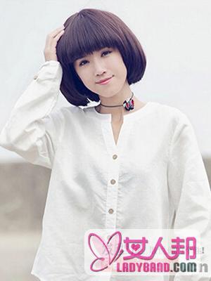韩国复古齐耳短发发型图片