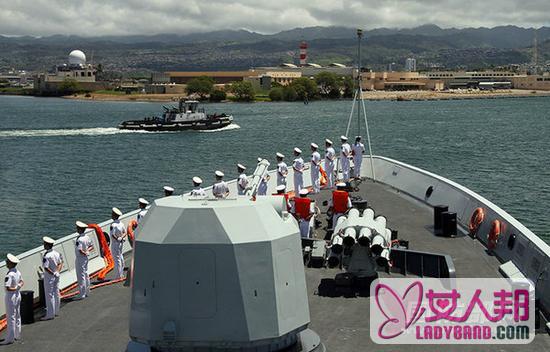 中国海军结束环太军演海上演练 将离开珍珠港回国