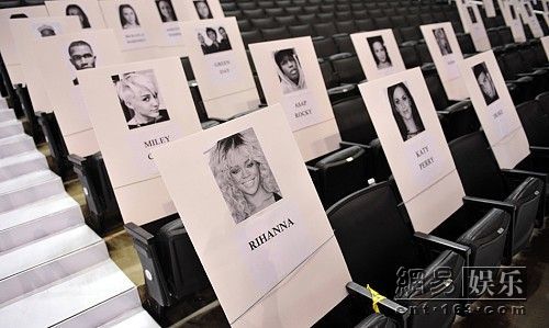 >蕾哈娜和凯蒂佩里 MTV大奖嘉宾座位表曝光 蕾哈娜凯蒂佩里同坐