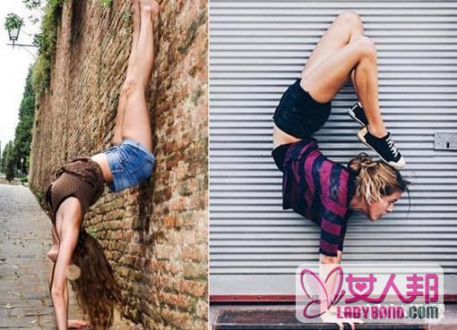 22岁反重力美女成网红 入门瑜伽动作塑造曲线