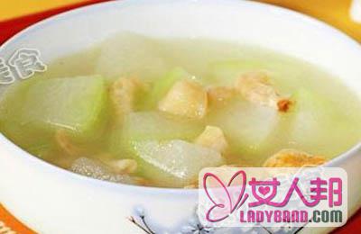 虾米冬瓜汤原料和做法