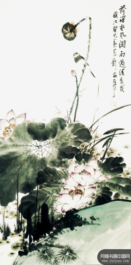 画家刘安民 宁静淡雅 意境幽远—读刘安民的花鸟画
