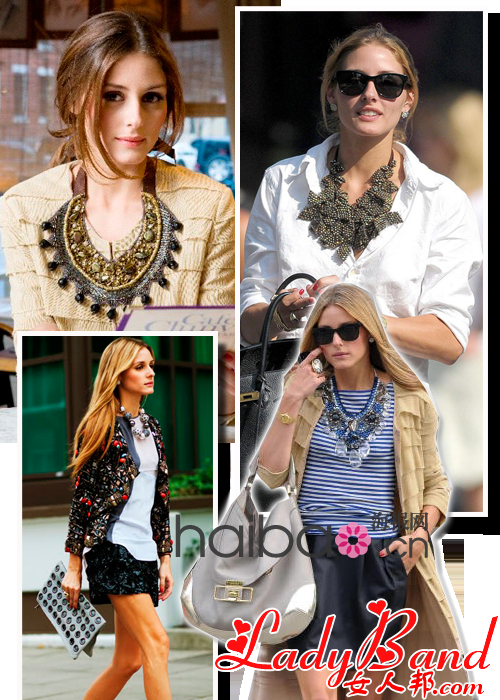 上城名媛的项链Style：优雅不一定低调！奥利维亚·巴勒莫(Olivia Palermo)当上明星设计师，与Roberta Freymann合作推出珠宝