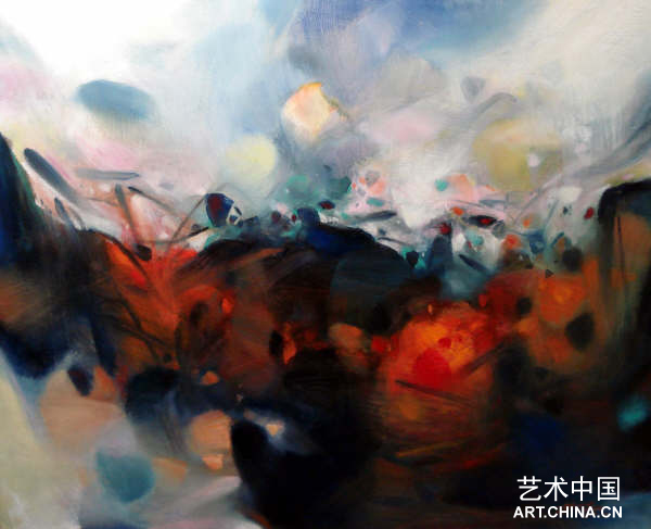 >无题中国画朱德群 朱德群:中国艺术品市场不真实 不能为赚钱画画