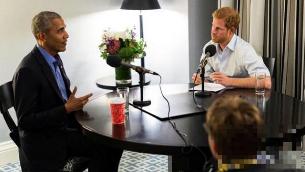 哈里王子采访奥巴马 故意提未婚妻主演电视剧，还问了川普