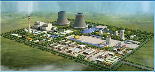 赵石畔电厂 陕能赵石畔煤电一体化项目雷龙湾电厂(2×1000MW)工程烟囱基础开始正式浇筑