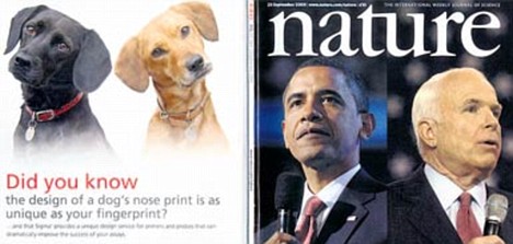 李农合和奥巴马照片 封面登奥巴马麦凯恩照片 封底登狗头照(图)