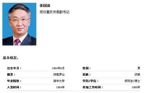 >中共重庆市委副书记张国清:敌对势力高校连手明显