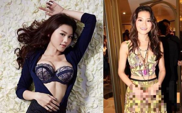 香港女星周秀娜低胸长裙现身 32D傲人上围明显缩水不见了
