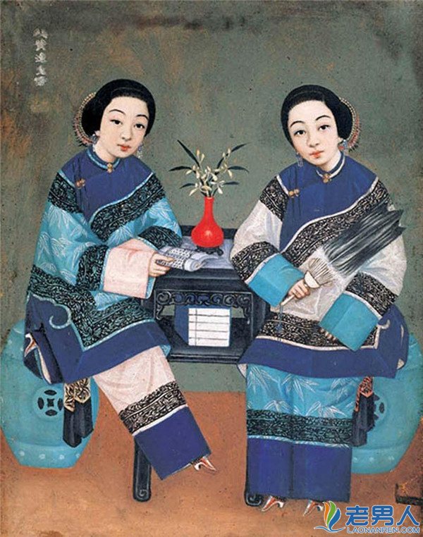 清朝女性肖像：中国最早的油画欣赏（图）