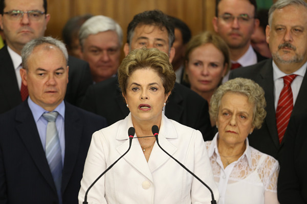 >巴西总统罗塞夫能复职 遭停职巴西总统罗塞夫:若不能参与奥运会很难过